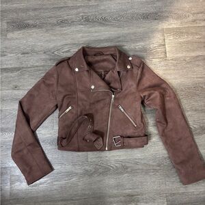 Brown Suede Women's Jacket